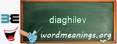 WordMeaning blackboard for diaghilev